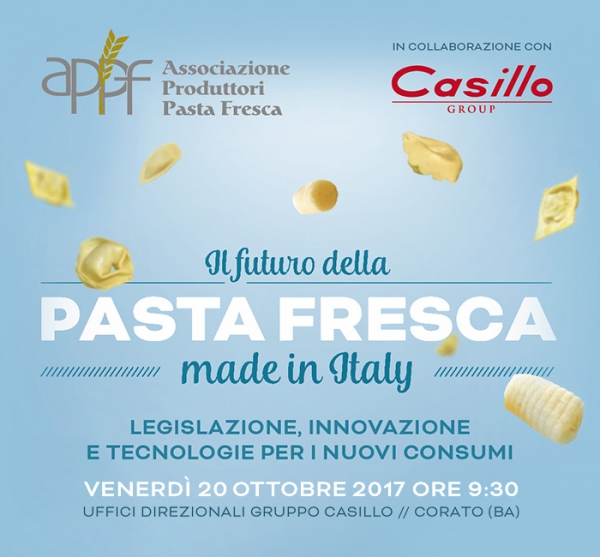 Fresh Pasta made in Italy: what future? Discussion held at the Casillo Group's HQ in Corato
